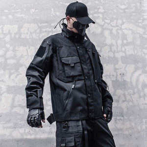 Chaqueta Táctica Impermeable para Hombre, Estilo Techwear, Cortavientos, Multibolsillos, Urbana, Cyberpunk, Funcional - Product Image 2