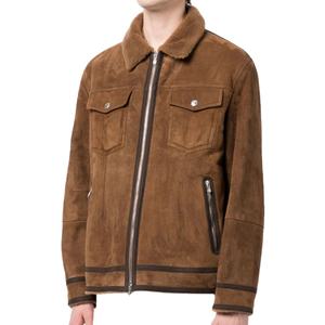 Novedades Chaqueta de gamuza para hombre de gran oferta informal de alta calidad Chaqueta OEM de gamuza personalizada para hombre Moda de tendencia 2025 - Product Image 1