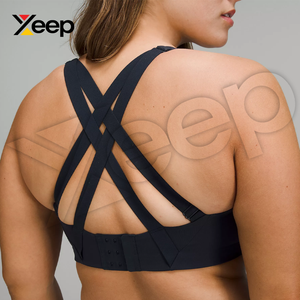 Soutien-gorge de sport pour femme XEEP de haute qualité XC-SB-60, simple, respirant, bretelles réglables, coussinets amovibles, maintien élevé, séchage rapide - Product Image 5