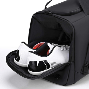 Sac de sport unisexe en nylon 30-40L avec sangle réglable, fermeture éclair, couleur unie, décontracté, pour la gym et les voyages - Product Image 5