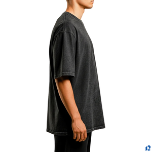 เสื้อยืดโอเวอร์ไซส์ผู้ชาย ผ้าซักแล้ว 220 GSM ผ้าฝ้าย 100% พรีเมียม หนานุ่ม เป็นมิตรกับสิ่งแวดล้อม ระบายอากาศได้ดี สตรีทแวร์ ผลิตจากโรงงาน - Product Image 4