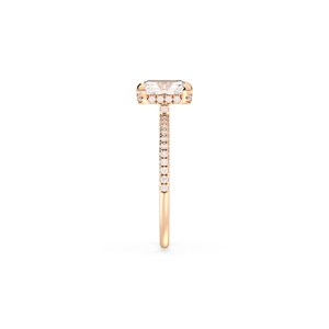 Bague solitaire en diamant de laboratoire HPHT CVD de qualité supérieure REYES en or massif 14 carats, bijou de luxe pour occasions spéciales - Product Image 4