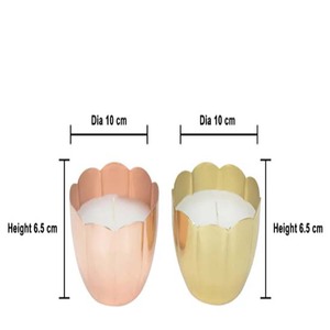 โถเทียนตกแต่งโหลเทียนโลหะโถเทียนสีดำพร้อมฝาไม้ - Product Image 5