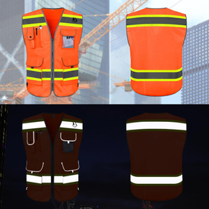Chaleco de seguridad de alta calidad con el mejor material para trabajadores, chaleco de seguridad de alta visibilidad con logotipo y diseño personalizados. - Product Image 3