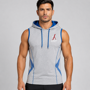 Sweat-shirts d'été pour hommes en gros, service OEM personnalisé, respirants, écologiques, en polyester/coton, imprimés, pour le sport, à bas prix - Product Image 1