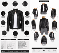 Veste en cuir véritable pour femme, sur mesure, style motard, vente en gros, fabricant, grandes tailles, respirante, hiver