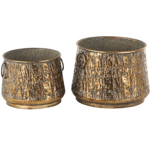 Maceta Metálica Elegante de Primera Calidad para Flores, para Jardín Interior y Exterior, Balcón, Patio y Decoración del Hogar Contemporánea - Product Image 3