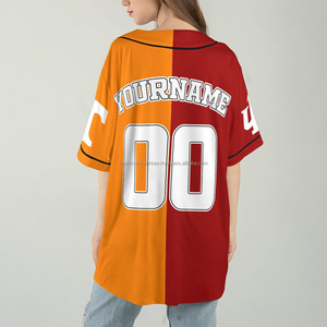Maillot de baseball/softball personnalisé de haute qualité 2024, nouveau style, imprimé par transfert thermique, 100% polyester, séchage rapide, sport - Product Image 6