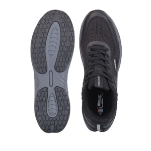 Black Lace Up Runners <b>for</b> <b>Men</b> Low Ankle Athletic Footwear Breathable Sports Sneakers Flexible Sole <b>for</b> Fitness and Jogging - Product Image 4