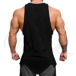 Débardeur de sport pour homme, coupe musclée, sans manches, séchage rapide, 100% coton - Product Image 4