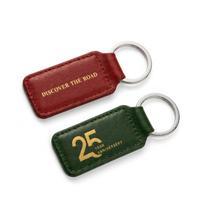 Premium <b>Leather</b> <b>Keyring</b> With Multi Colors <b>Leather</b> Keychains For Corporate Business Souvenirs - Product Image 1