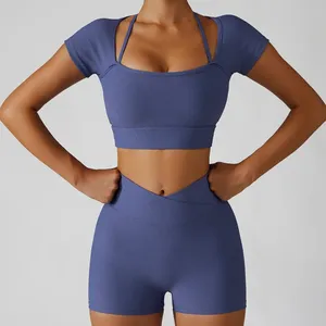 Conjunto de Yoga de Nuevo Estilo a Precio Económico para Mujer, Ropa Deportiva de Secado Rápido, Conjunto de Yoga para Mujer - Product Image 6