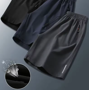 Shorts d'été pour hommes en soie glacée, séchage rapide, respirants, pour la course, la gym, la plage, le fitness, le jogging, vêtements de sport décontractés et frais - Product Image 5