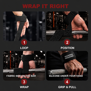 Correas de Neopreno WARPRO INDUSTRY para Levantamiento de Pesas, con Soporte Acolchado para Muñecas, para Entrenamiento de Peso Muerto, Venta al Por Mayor - Product Image 6