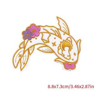 Trendy Lightning Embroidery <b>Patches</b> Custom Chenille Iron On Fabric <b>Patches</b> for Jackets Hats <b>Backpacks</b> Vests Clothing Fashion Gar - Product Image 2