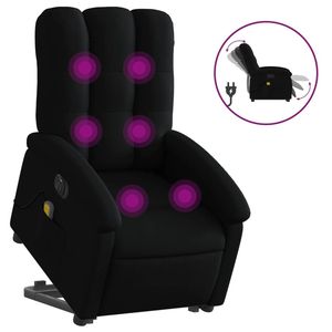Sillón de Masaje Eléctrico Negro con Función de Reclinación y Elevación - Product Image 2