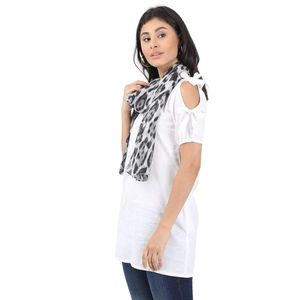 Abstract Printed Scarf & Stole Lightweight Rayon-Cotton Blend Shawl Soft Designer Neck <b>Wrap</b> - Product Image 3
