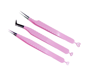 Pince à épiler pour cils, précise, à pointe fine et aiguë, avec embout noir - Product Image 3