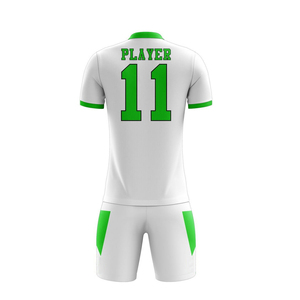 Ensemble d'uniformes de football unisexes de haute qualité 100% polyester, short imprimé à l'avant, anti-UV, séchage rapide, respirant, kit de sport d'équipe - Product Image 3