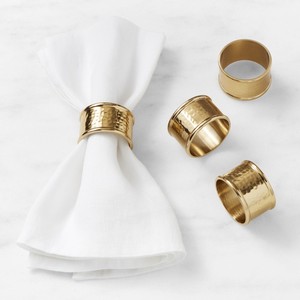Nouveauté : porte-serviettes rond en métal pour mariage, réception, dîner, décoration de table, or/argent, au meilleur prix - Product Image 3