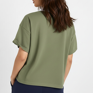 Wholesale Price 100% Cotton Quick Dry Summer Ladies Golf for Shirt Custom Made Oversize Streetwear Appliques - Product Image 3
