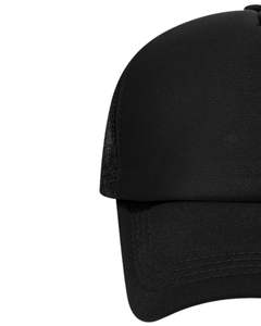 หมวกแก๊ปเบสบอลสีดำแบบกำหนดเอง ระบายอากาศได้ดี ด้านหลังเป็นตาข่าย ปรับขนาดได้ด้วยตัวล็อคแบบ Snapback  ไม่มีลาย  สามารถใส่โลโก้ได้  หมวกสำหรับกิจกรรมกลางแจ้งและกีฬา - Product Image 2