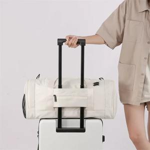 Bolsa de Gimnasio de Viaje para Hombre y Mujer, con Separación para Ropa Seca y Mojada, para Entrenamiento, Deportes, Natación, Yoga, con Bolsillo para Zapatos, Correa Ajustable, de Nailon - Product Image 4