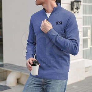 Best Seller Half <b>Zip</b> Top Custom Made Half <b>Zip</b> Top Comfortable And Flexible For Active Movement - Product Image 4