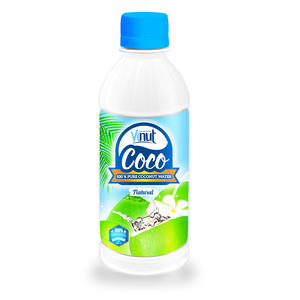 Botella VINUT PET de 300ml, agua de coco con sabor a kiwi, bebida refrescante Natural sin azúcar, OEM Etiqueta Privada, Exportación de Vietnam - Product Image 5