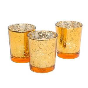 Gold Printed <b>Miniature</b> Home Art Handmade Metal Candlestick and Lantern for Home Decoration and Candle Holder - Product Image 1