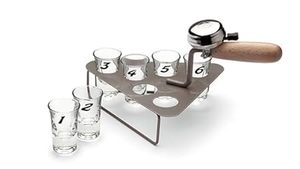 ชุดแก้วช็อตสำหรับงานปาร์ตี้ในบ้าน 6 ใบ พร้อมแก้วช็อตแบบมีหูจับ และแก้วช็อตทรงกระบอกพร้อมลูกเต๋า 1 ลูก แก้วช็อตโครเมียมรูปทรงระฆังสำหรับงานวันเกิด - Product Image 2