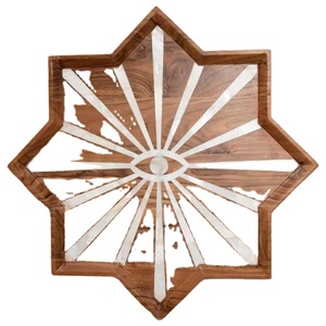 Elegante Accesorio para Servir Chocolate y Postres para Eid, Ramadán y Decoración del Hogar de Lujo, Exquisita Bandeja con Incrustaciones de Nácar - Product Image 1