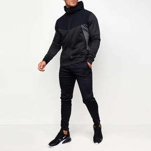 Ensemble de survêtement de luxe pour homme, coupe décontractée et ample, en molleton bouclette 500 g/m², avec pantalon évasé et sweat à capuche, 100% coton, grandes tailles personnalisées - Product Image 2