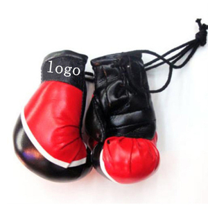 Mini Guantes de Boxeo con Diseño Union Jack, de Cuero PU, con Cordones, Unisex, Equipo de Boxeo - Product Image 4
