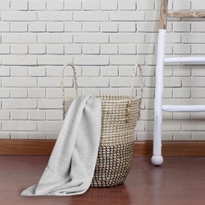 Natural Woven Seagrass <b>Wicker</b> Storage <b>Basket</b> with <b>Handles</b> Handmade Storage <b>Basket</b> Wholesale eco-friendly Made Viet Nam - Product Image 4