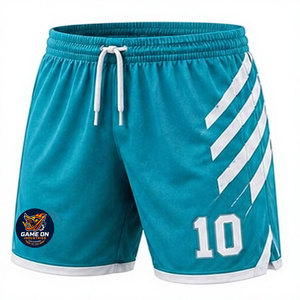 New Design Men Sports Shorts Men Cross Training Soccer <b>Strip</b> Trend Workout Running Soccer Short Men - Product Image 1