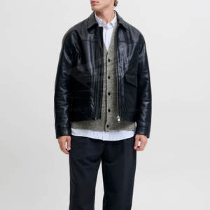 Suéter Cárdigan Transpirable 100% Algodón para Hombre con Logotipo Frontal, Estilo Clásico, Precio al por Mayor - Product Image 3