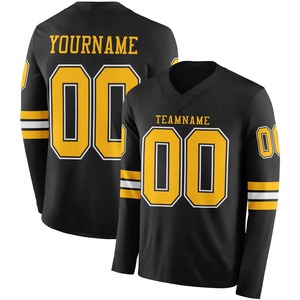 เสื้อฟุตบอลอเมริกันคุณภาพสูง ระบายอากาศได้ดี ผลิตจากโพลีเอสเตอร์ 100% ออกแบบและปรับแต่งชื่อทีมได้ เสื้อฟุตบอลสำหรับทุกฤดูกาล - Product Image 1