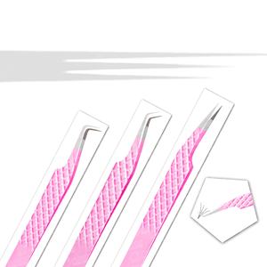 Pinzas de extensión de pestañas de estilo único del mejor fabricante Punta de volumen de logotipo personalizado para uso de belleza Nuevo y exclusivo - Product Image 1