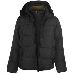 2026 Wholesale <b>Men's</b> Winter Eco-Friendly Reversible Hooded Puffer <b>Jacket</b> Custom Design Stand Collar Zipper Closure <b>Warm</b> Bubble - Product Image 3