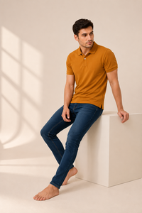 Camisa polo de hombre a la moda con diseño moderno, tela suave, fácil de llevar, perfecta para ropa urbana y conjuntos diarios, elegante y moderna. - Product Image 5