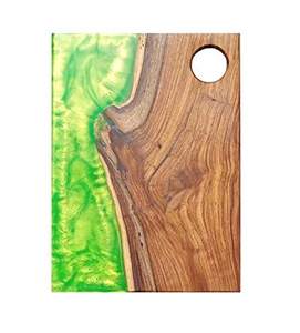 Planche à découper artisanale en bois et résine époxy, prix d'usine, exportée par Craft Emporium, résistante au lave-vaisselle, pour hôtels et restaurants - Product Image 5