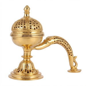 Quemadores de Incienso de Latón al por Mayor, Artículos Religiosos Ecológicos Decorativos para el Hogar, para la Creación de Paz, Meditación, Conciencia y Oración - Product Image 2