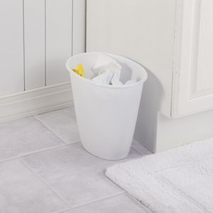 Paquete de 4 Contenedores de Basura de Plástico Blancos de 1.5 Galones, Pequeños, para Baño, Sin Tapa - Product Image 4