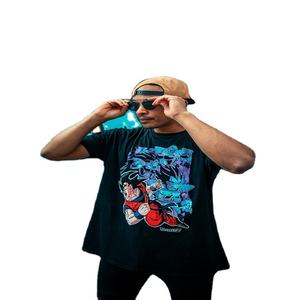 Camiseta de cuello redondo para hombre, ropa de calle, venta al por mayor, algodón polivinílico en diferentes métodos de impresión y materiales en stock para la venta - Product Image 1