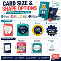 Fabricant de cartes flash personnalisées sur mesure, jeu de cartes de questions pour adultes avec boîte, jeu de cartes de société pour la famille avec boîte de jeu