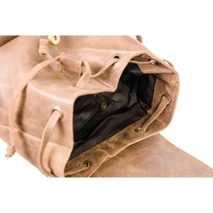 LW 2024 Summer Vintage Dress Rock Bohemian Fashion Genuine Leather Shoulder <b>Backpack</b> Geometric Handmade Brands Genuine Leather - Product Image 4