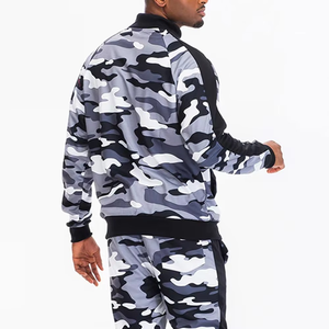 Conjunto de Chándal de Camuflaje Completo Personalizado al por Mayor para Hombre, Sudadera con Capucha y Pantalones a Juego, Fabricante de Conjuntos de Ropa Urbana de Forro Polar en Blanco al por Mayor - Product Image 5