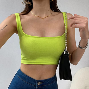 Débardeur pour femme GEO BROTHERS - Polyester/Coton respirant, décontracté, uni, col rond, sans couture, séchage rapide, tricoté - Product Image 5