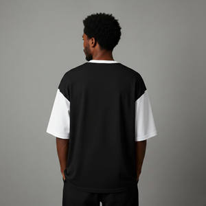 Low MOQ Premium Quality Men's Oversized Short Sleeve's T-Shirt With Printed <b>Logo</b> Street Style Fashion Customize Men's T-shirts - Product Image 3
